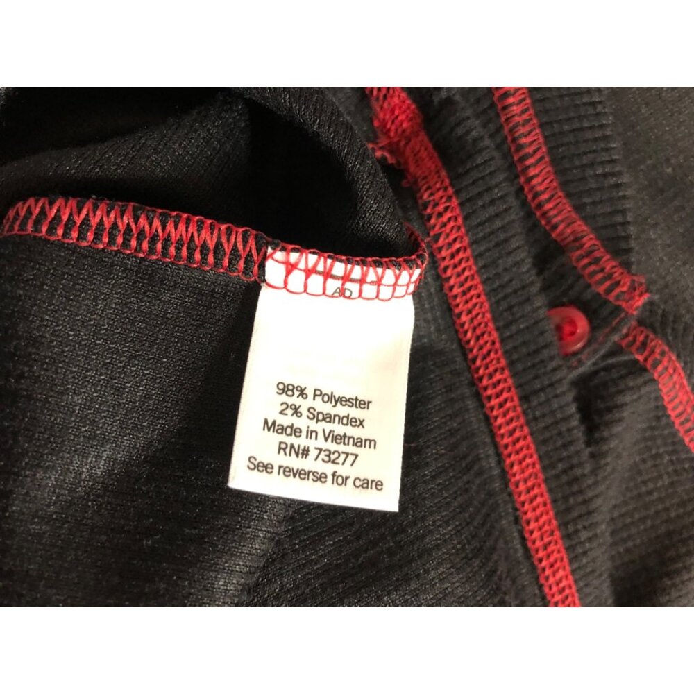 Sonoma Sleepwear Women's Size XL Black/Red Trim Thermal Long Sleeve Sleep Shirt - Picture 5 of 6